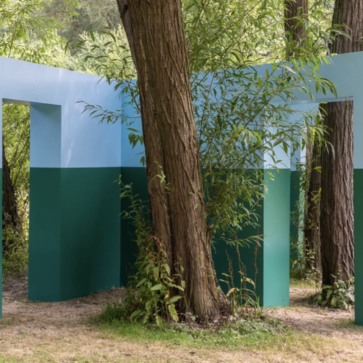 Green / Blue work for Gibberd Garden Harlow 2020 by Krijn de Koning